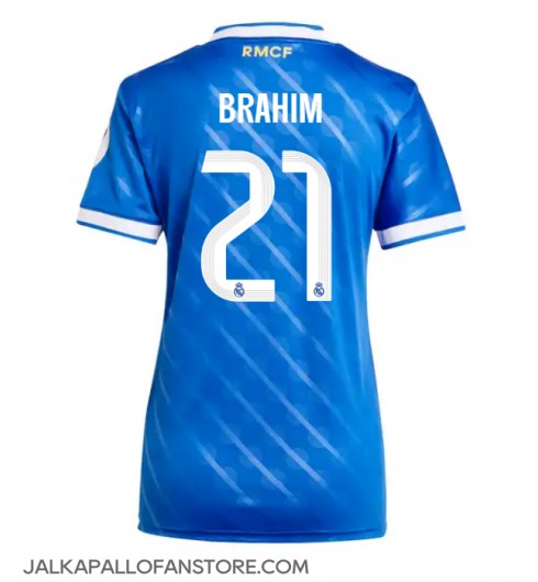 Real Madrid Brahim Diaz #21 Kolmaspaita Naisten 2025-26 Lyhythihainen Real Madrid Brahim Diaz #21 Kolmaspaita Naisten 2025-26 Lyhythihainen